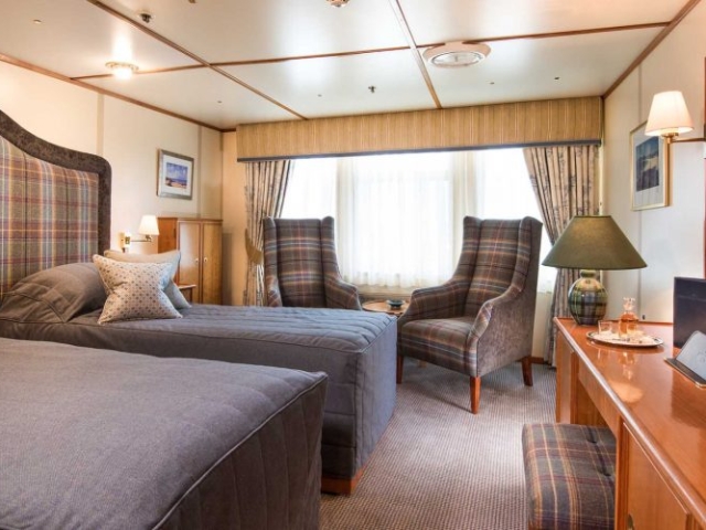 The Isle of Colonsay cabin on the Hebridean Princess Hebridean Island Cruises