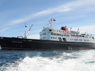 The Hebridean Princess boat sailing with Hebridean Island Cruises