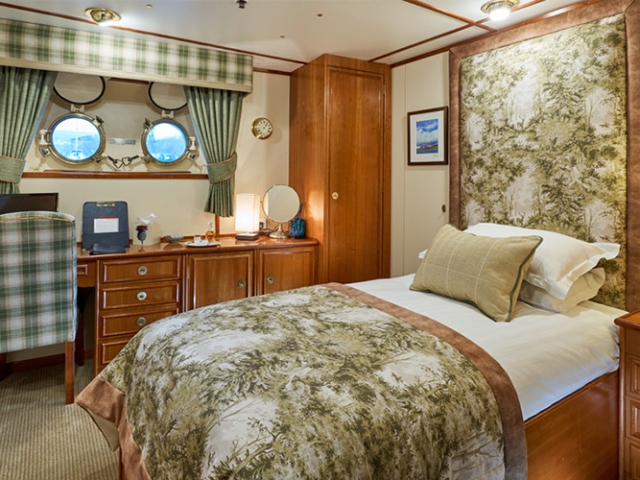 The Sound of Jura cabin on the Hebridean Princess cruise ship of Hebridean Island Cruises