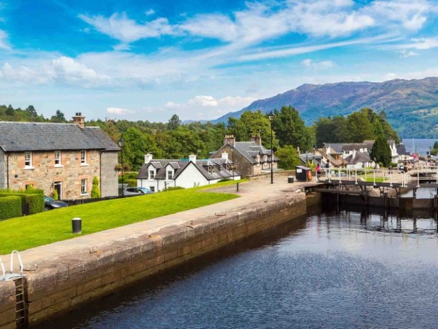 Fort Augustus on the Caledonian Canal